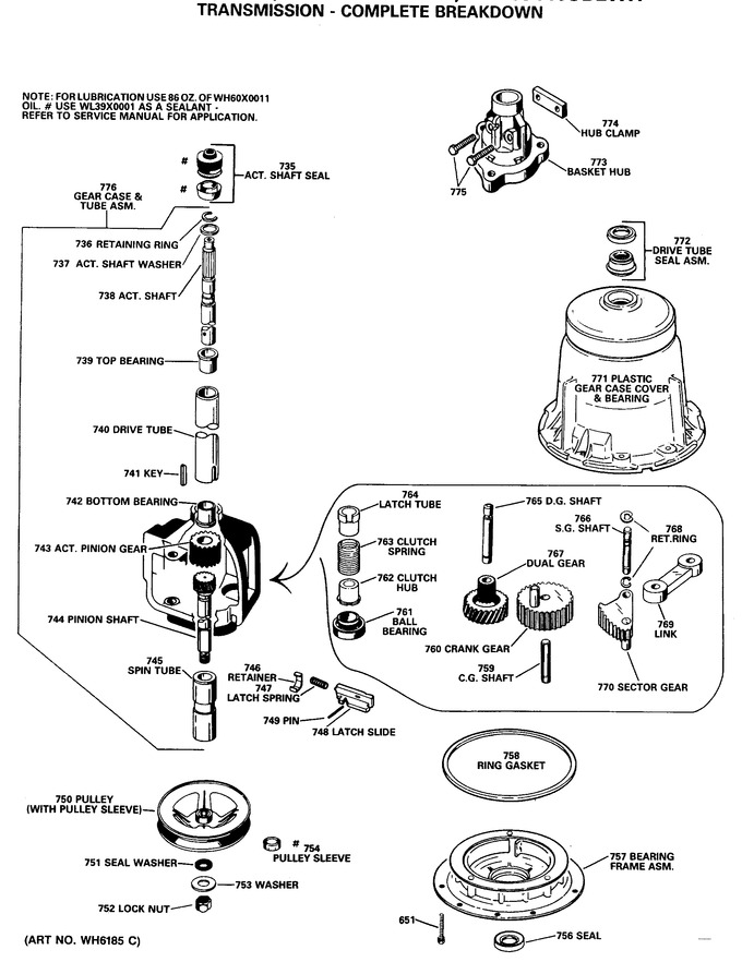 Diagram for WLW3440SBLAD