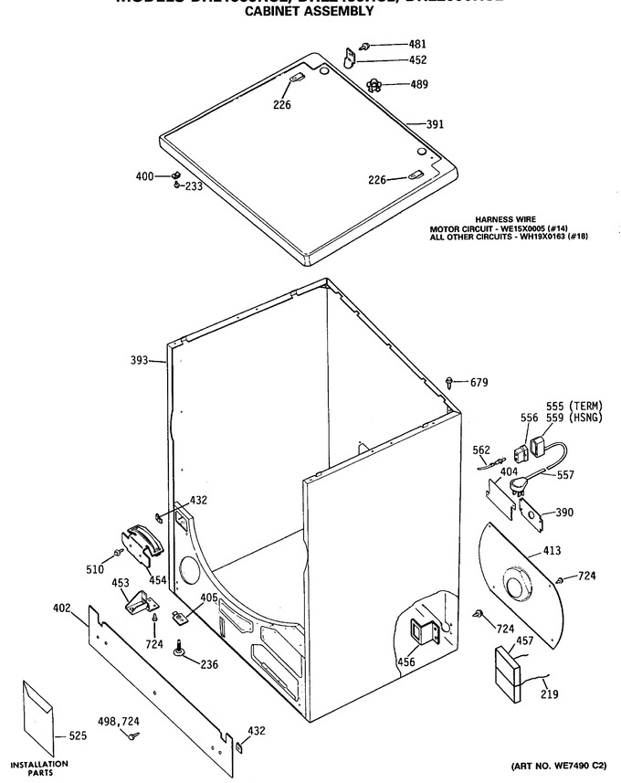 Diagram for DRL2455RCL