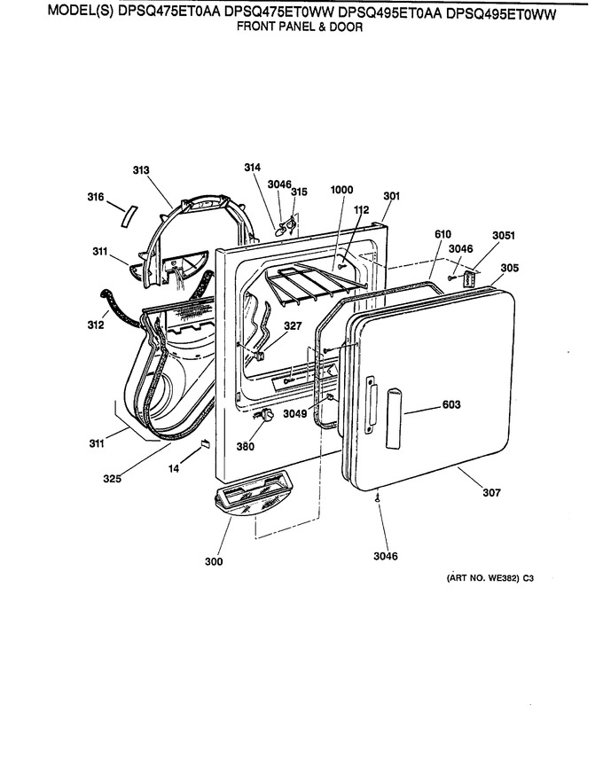 Diagram for DPXQ473ET0WW