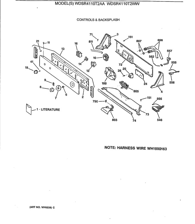Diagram for WDSR4110T2WW