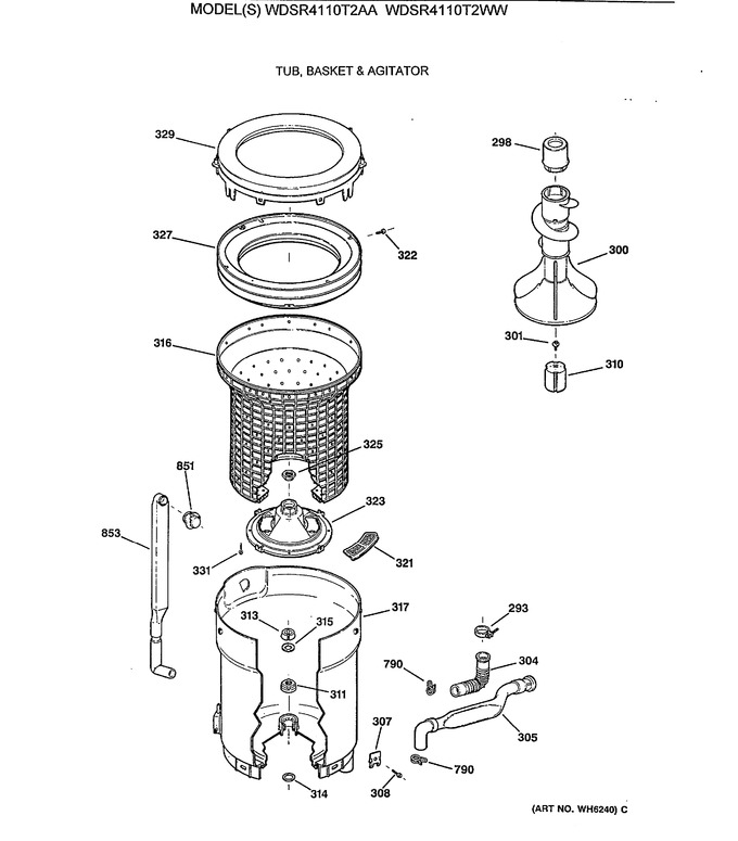 Diagram for WDSR4110T2WW