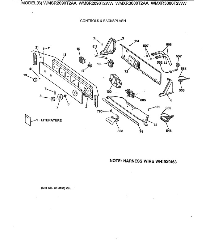Diagram for WMXR3080T2WW