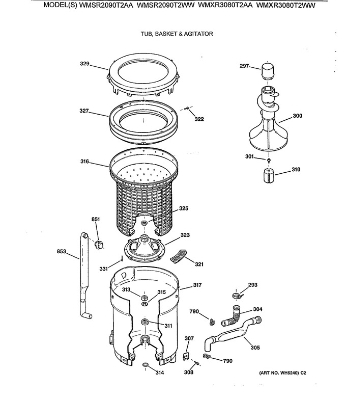 Diagram for WMSR2090T2WW