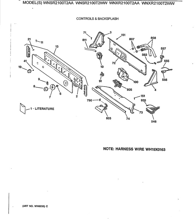 Diagram for WNXR2100T2WW