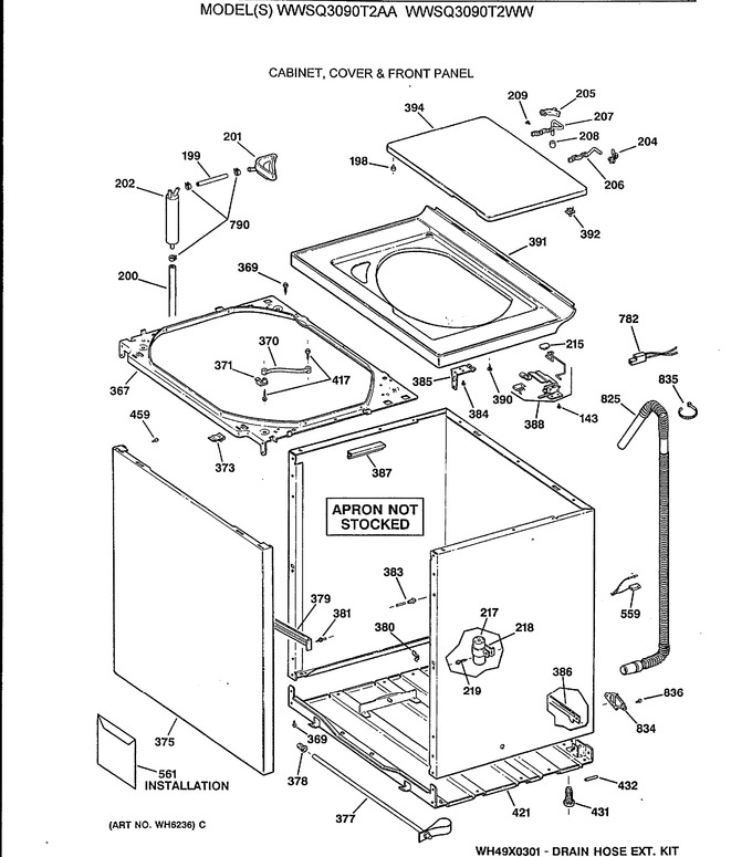 Diagram for WWSQ3090T2WW