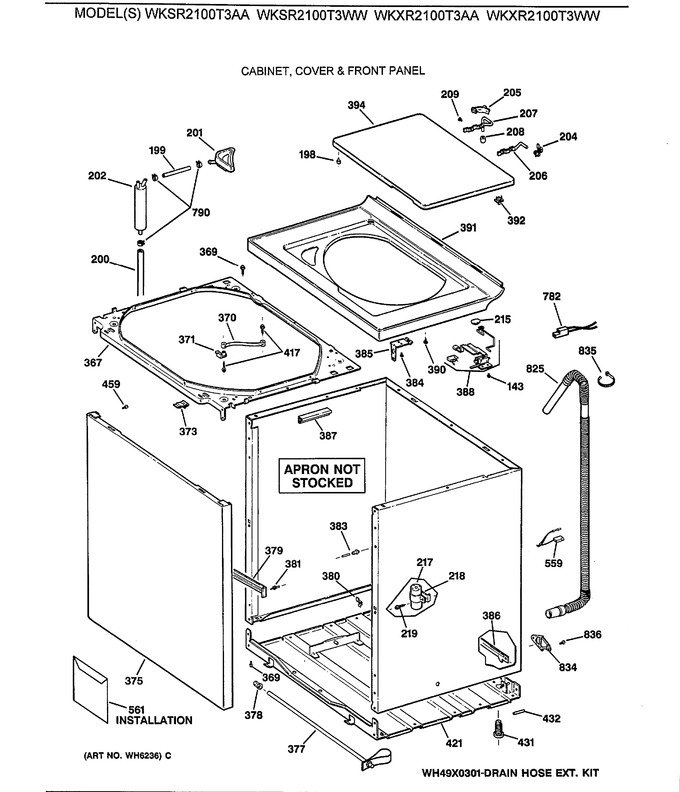 Diagram for WKXR2100T3WW