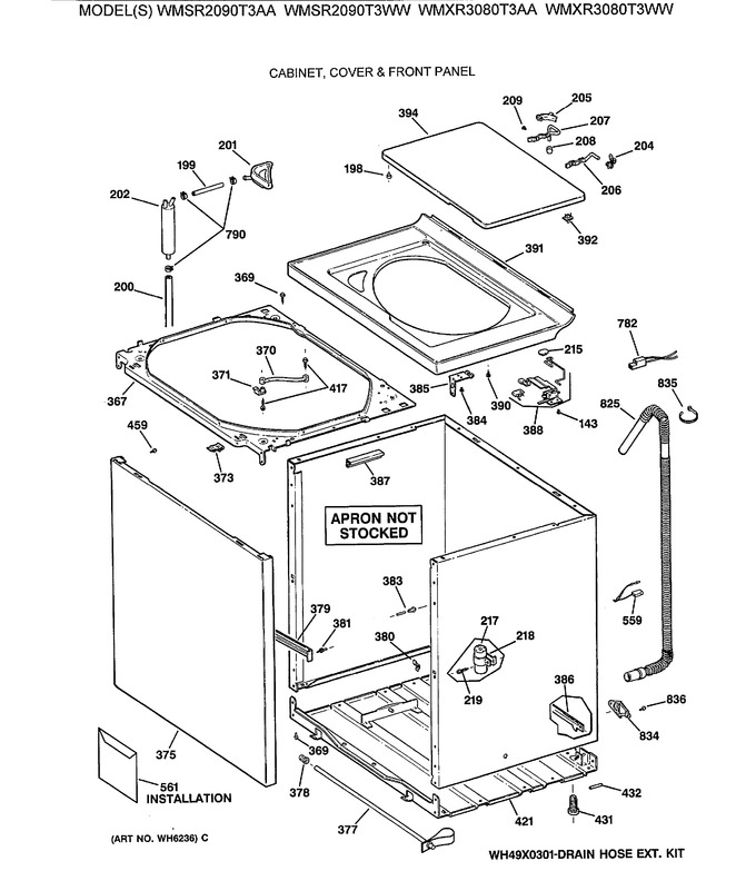 Diagram for WMXR3080T3WW