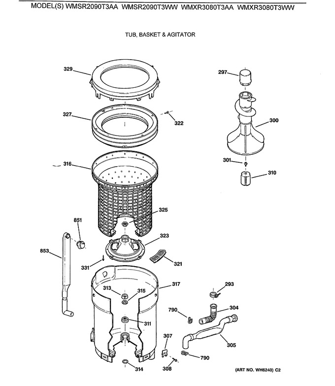 Diagram for WMSR2090T3WW