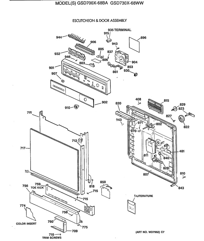 Diagram for GSD700X-68BA