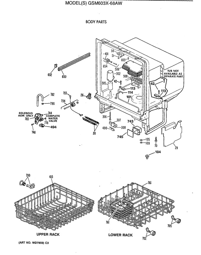 Diagram for GSM603X-68AW