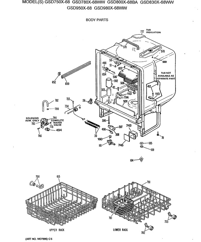 Diagram for GSD980X-68WW