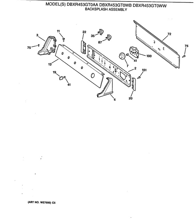 Diagram for DBXR453GT0WB