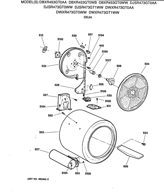 Diagram for DBXR453GT0WB