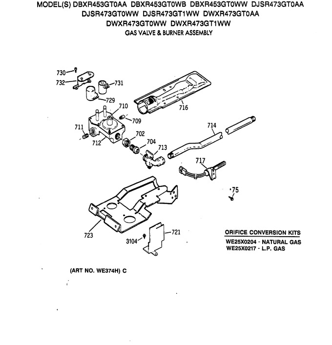 Diagram for DBXR453GT0WB