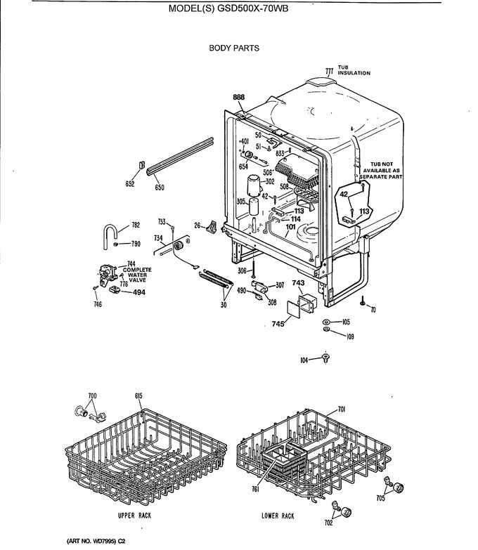 Diagram for GSD500X-70WB