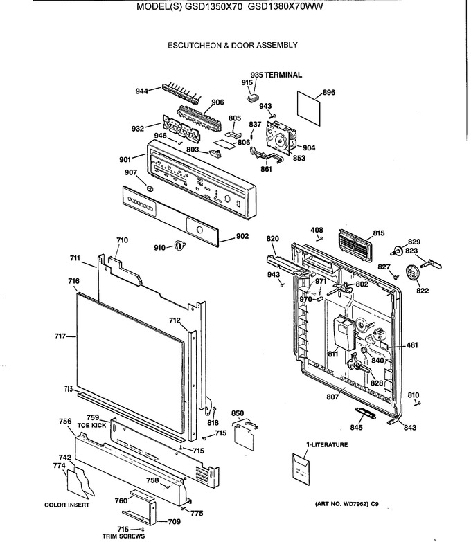 Diagram for GSD1350X70