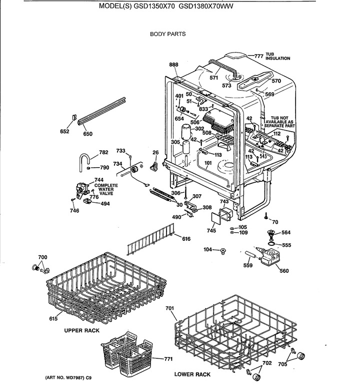 Diagram for GSD1350X70