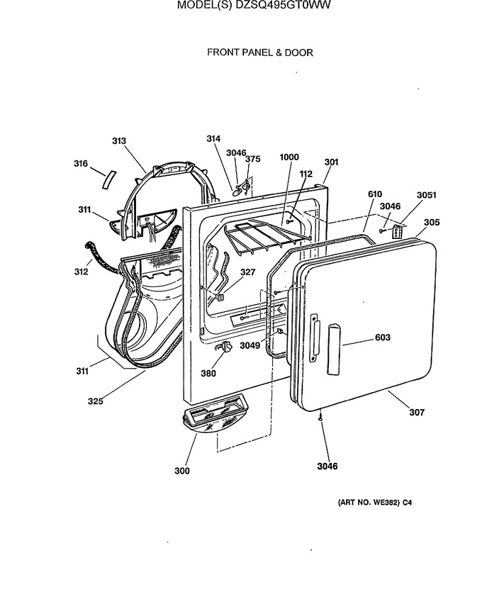 Diagram for DZSQ495GT0WW