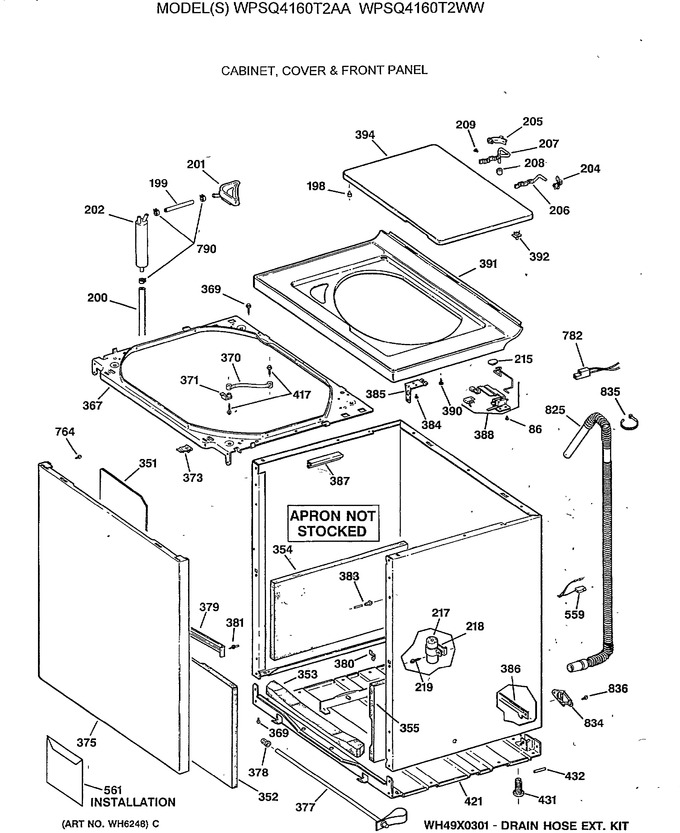 Diagram for WPSQ4160T2WW
