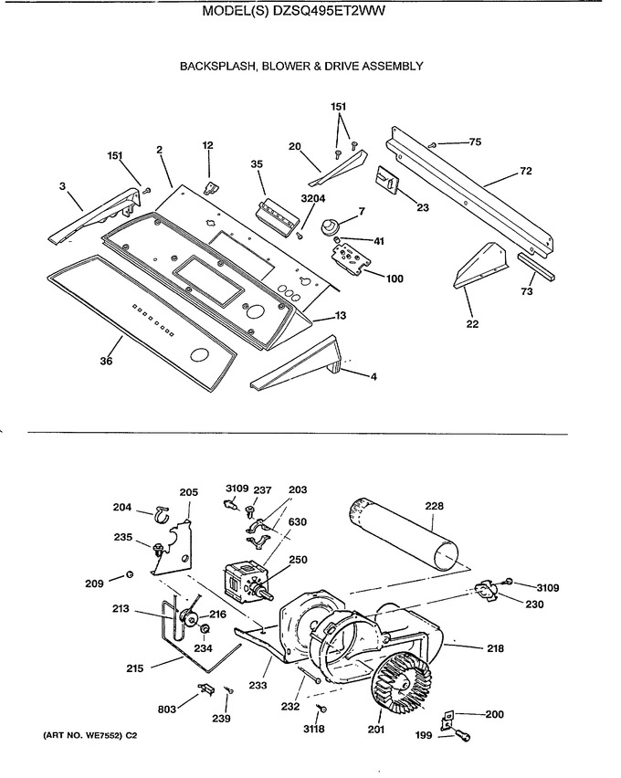 Diagram for DZSQ495ET2WW