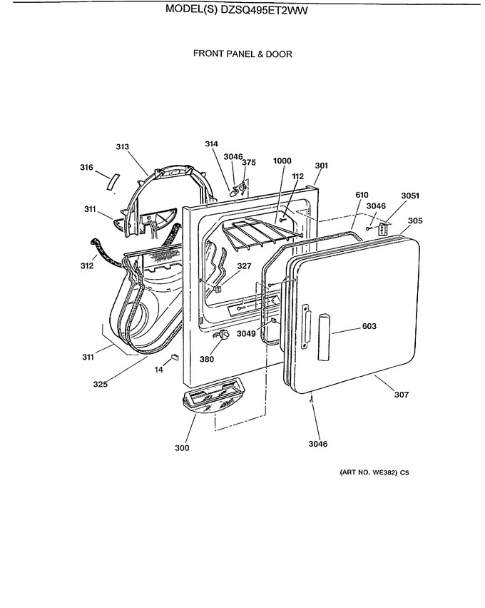 Diagram for DZSQ495ET2WW
