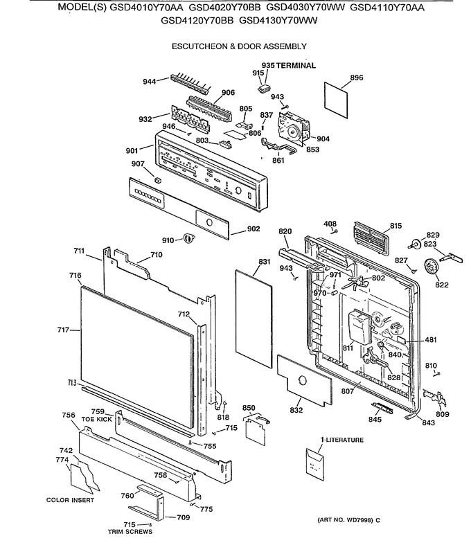 Diagram for GSD4110Y70AA