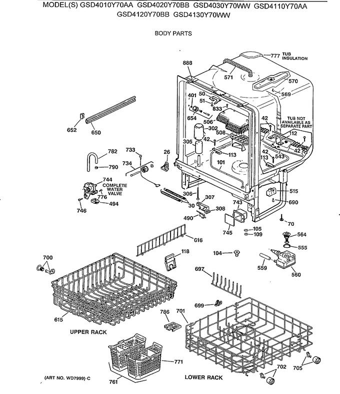 Diagram for GSD4110Y70AA