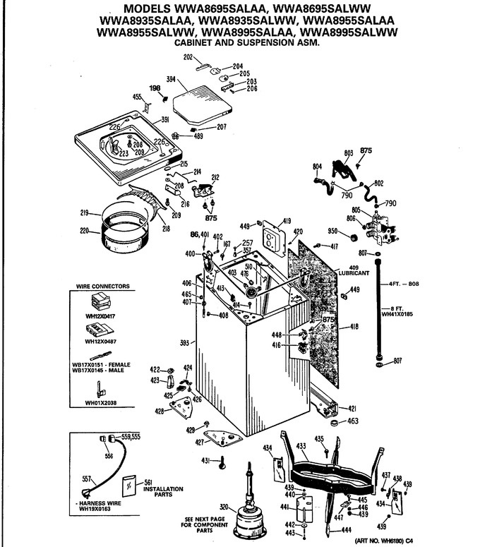 Diagram for WWA8695SALWW