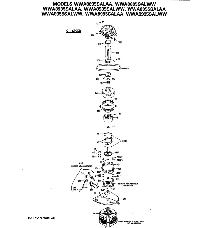 Diagram for WWA8695SALWW
