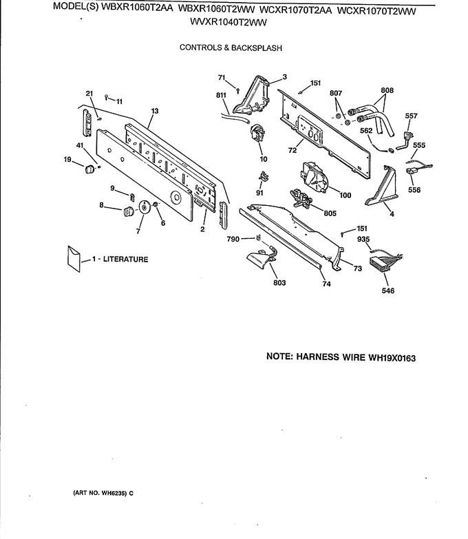 Diagram for WBXR1060T2WW