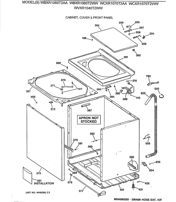 Diagram for WBXR1060T2WW