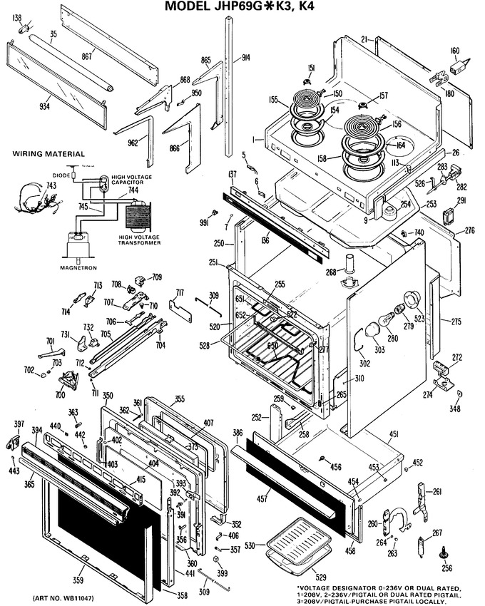 Diagram for JHP69G*K4