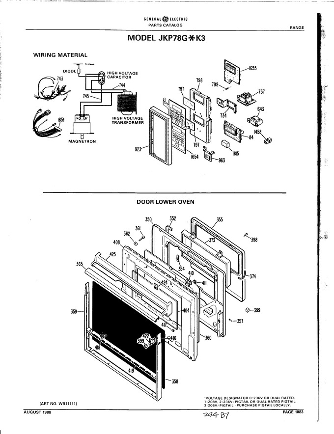Diagram for JKP78G*K3