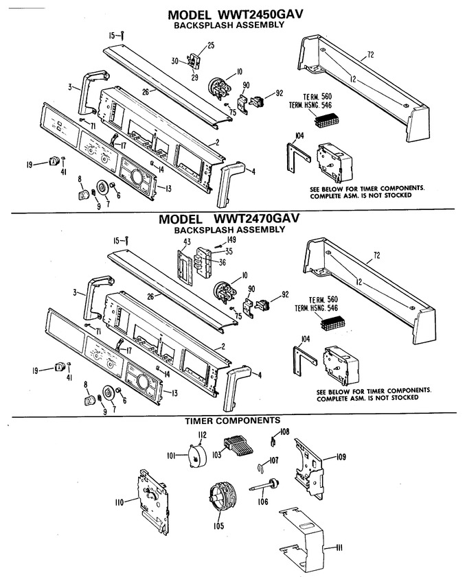 Diagram for WWT2450GAV