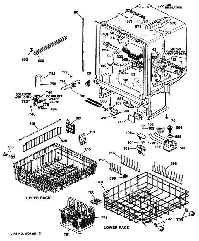 Diagram for GSD2930T55WW