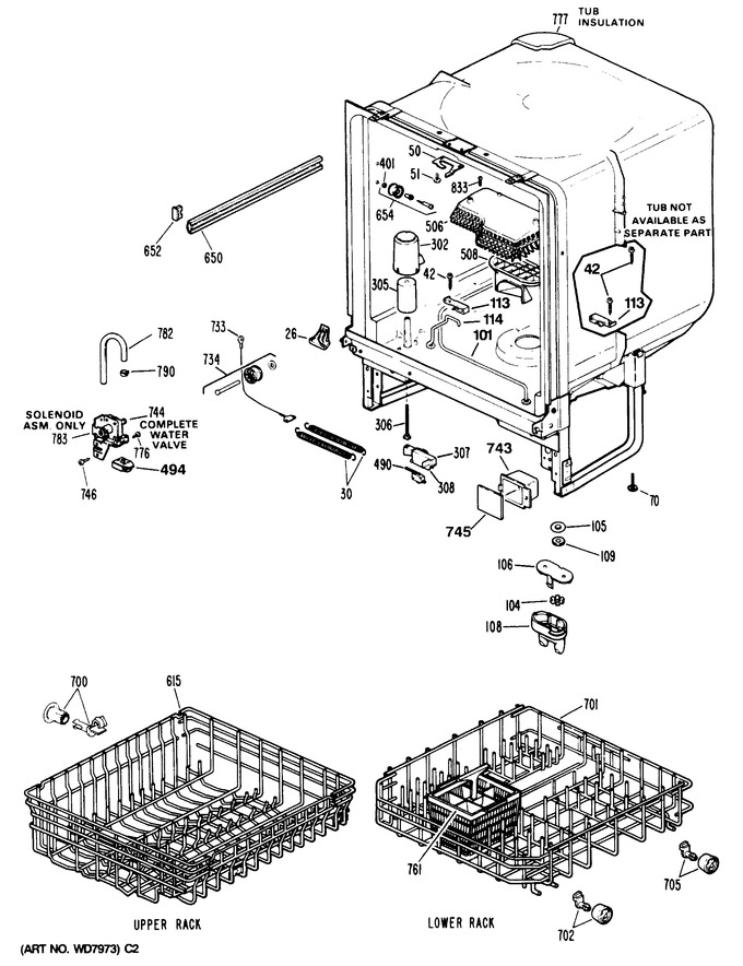 Diagram for GSD680T-60WW
