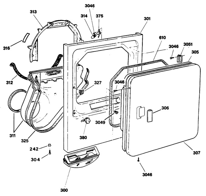 Diagram for DDE9605SAMWW