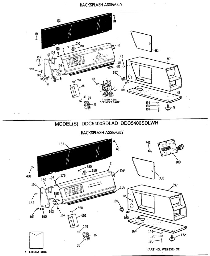 Diagram for DDC5400SDLWH