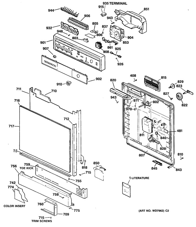 Diagram for GSD1235T60WW