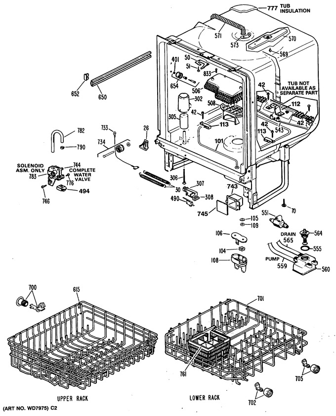 Diagram for GSD1180T60WW