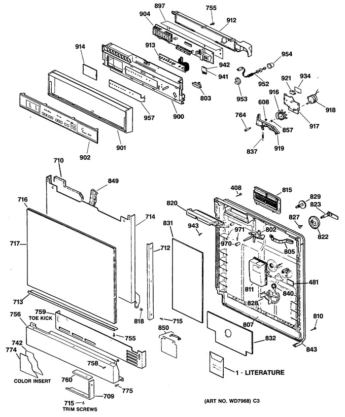 Diagram for GSD2930T60WW