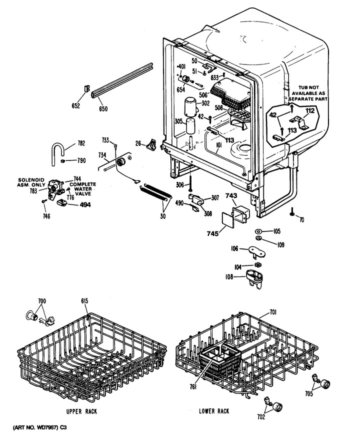 Diagram for LUD3100V57WB
