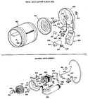 Diagram for 2 - Drum, Duct, Blowr & Drive Asm.