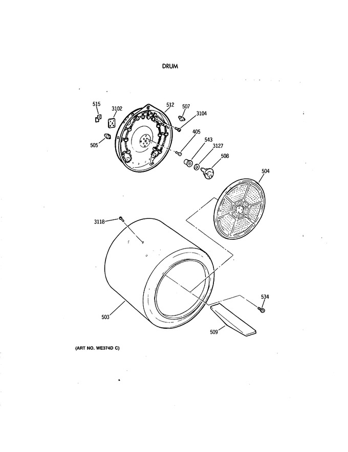 Diagram for DDE8500SBMWH