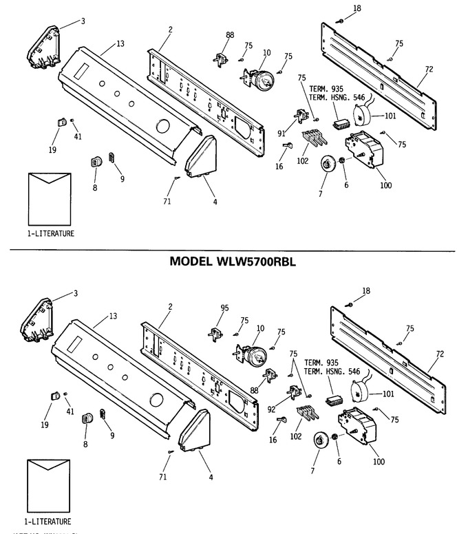Diagram for WLW3700RBL