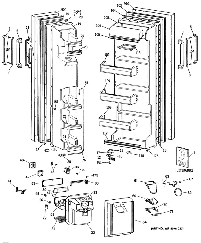 Diagram for CSX22BWTAWH