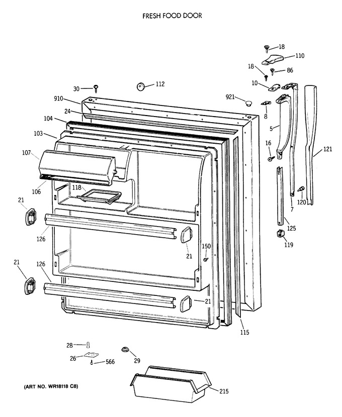 Diagram for CTX18KAXCRWH