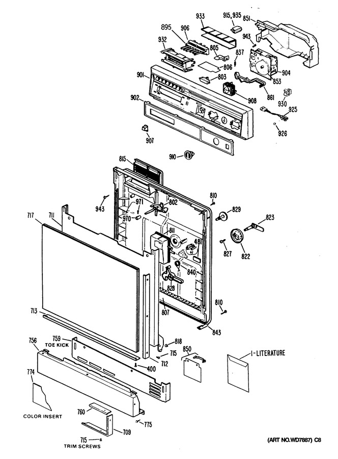 Diagram for PSD830S-55WW