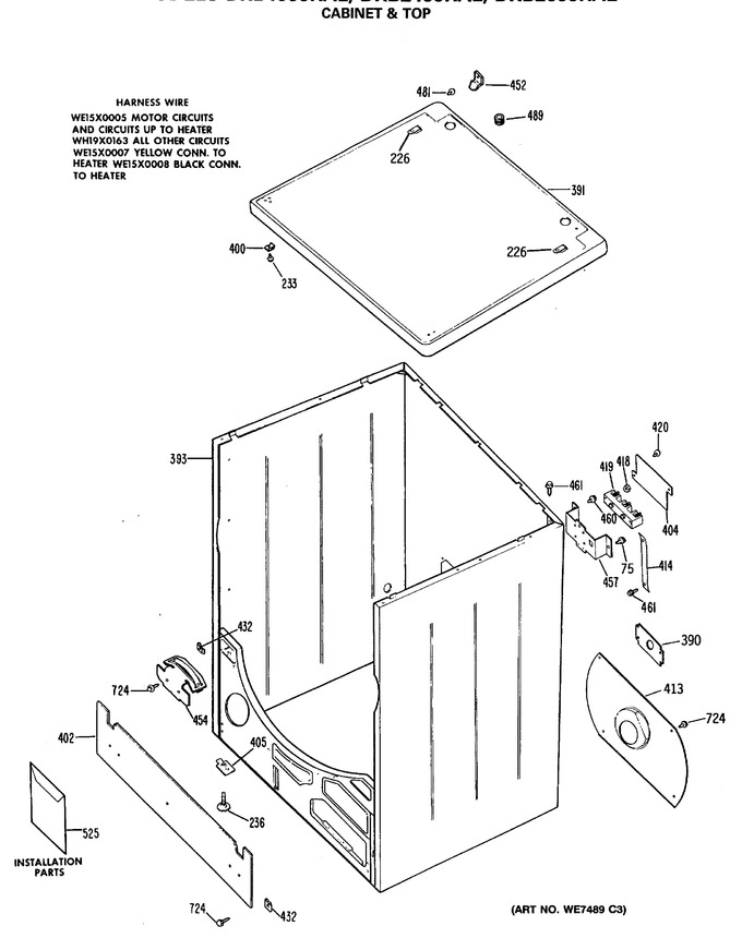 Diagram for DRB2455RAL