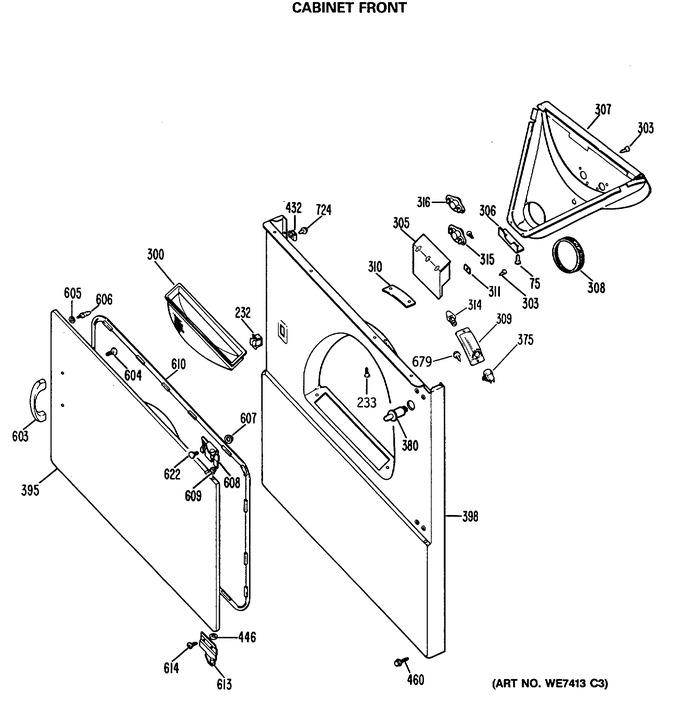 Diagram for DRB2455RAL